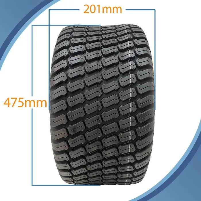 18x8.50-10 Lawnmower Tyre 4ply Multi Turf Rear Grass P332 Wanda 360kgs Capacity