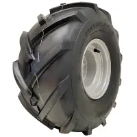 20x10.00-8 Open Centre P328 Wheel Tyre on Rim Cleated Rotovator 4 Stud 100mm PCD