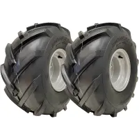 20x10.00-8 Open Centre P328 Wheels & Rim Cleated Rotovator 100mm PCD (Set of 2)
