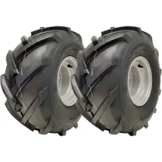 20x10.00-8 Open Centre P328 Wheels & Rim Cleated Rotovator 100mm PCD (Set of 2)