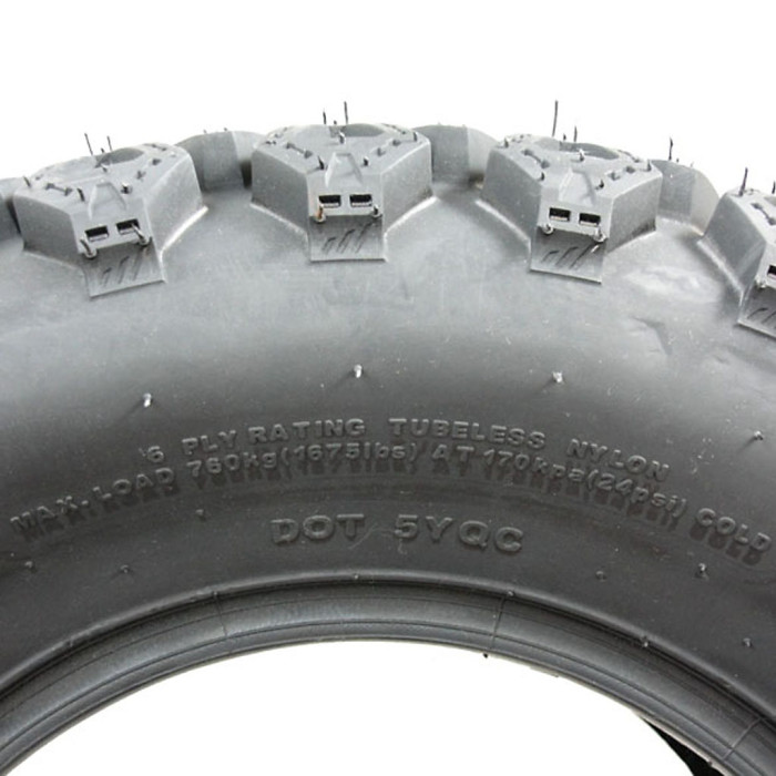 25x10.00-12 Wanda YG3266 6ply E-marked utility tyre 25 10 12 UTV tyre road legal