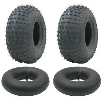 Set of 2 - 145/70-6 - ATV tyres and tubes set 50cc 90cc 110cc 75 kgs - Wanda P31