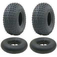 Set of 2 - 145/70-6 - ATV tyres and tubes set 50cc 90cc 110cc 75 kgs - Wanda P31