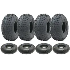 4-145/70-6 - ATV tyres and tubes set 50cc 90cc 110cc 75 kgs - Wanda P319 Quad ty