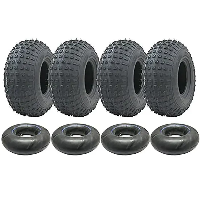 4-145/70-6 - ATV tyres and tubes set 50cc 90cc 110cc 75 kgs - Wanda P319 Quad ty