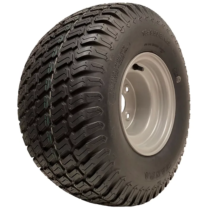 18x9.50-8 Lawnmower Wheel 4 Stud Multi Turf Wanda 100mm 6ply Tyre 595kgs each