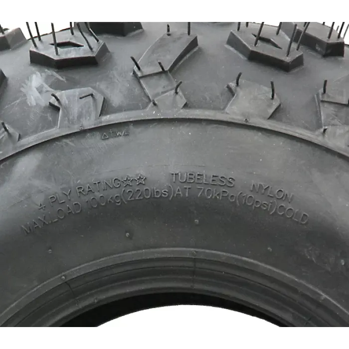 19x7.00-8 ATV tyre Wanda P330 E marked road legal quad wheel - 100mm PCD rim