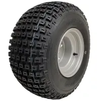 18x9.50-8 ATV Knobby Tyre Fitted on 4 Stud 100mm PCD Steel Rim Wanda P322 4 Ply