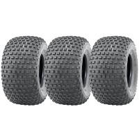 22x11.00-8 Knobby ATV tyre, Quad trailer 22 11 8 tire 4 ply heavy duty, set of 3