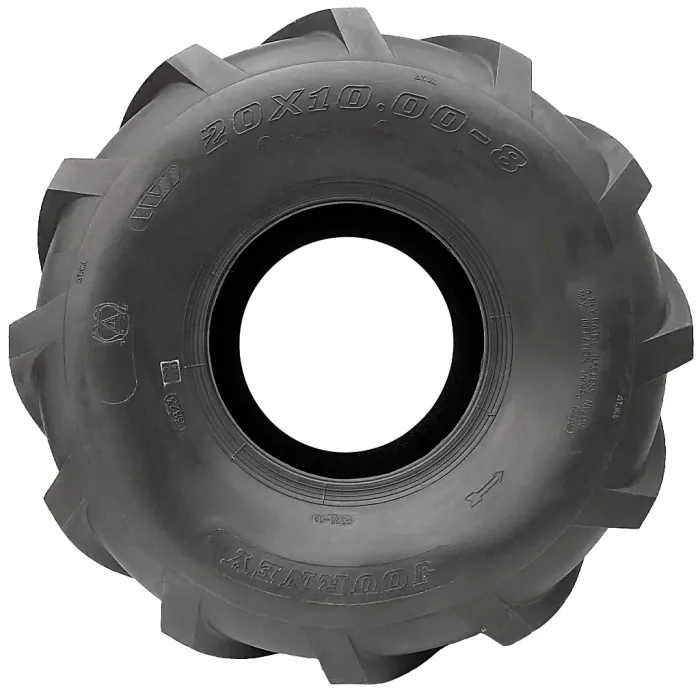 20x10.00-8 Open Centre Tyre Cleated Rotovator Lug Industrial Plant Wanda P328