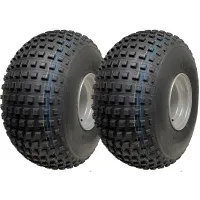 25x12.00-9 Knobby ATV Quad Tyres Wanda P318 Gator 4 Stud 100mm PCD (Set of 2)