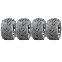 18x9.50-8 ATV tyre on four stud 100mm PCD rim, Dirt trail E marked (Set of 4)