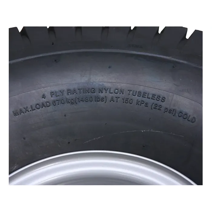 22x11.00-8 grass tyre, Wanda P512 on 100mm PCD, ride on mower, 4ply - set of 4 -