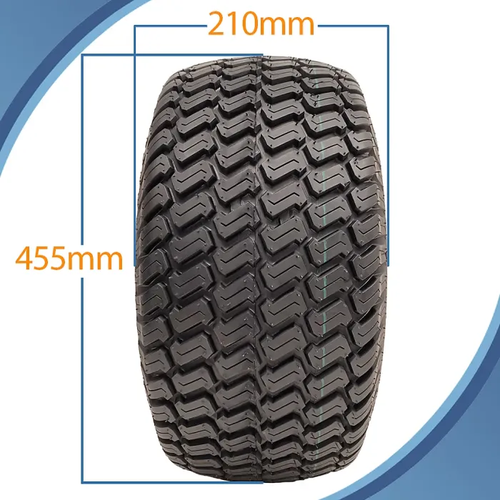 18x8.50-8 Lawnmower Wheel 4 Stud Multi Turf Wanda 100mm PCD E-Marked Road Legal