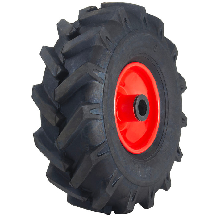 3.00x4 Open Centre Cleated Rotovator Lug Ind Plant Tyre 25mm Roller Bearing Rim