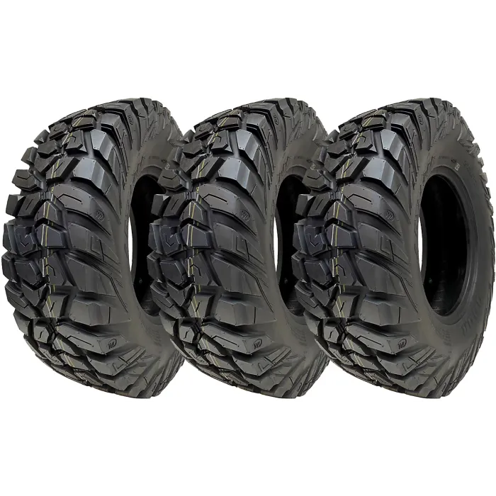 25x8.00-12 ATV 205/80R12 Tyres 8ply WL03 OBOR Antelope 68N Road Legal (Set of 3)