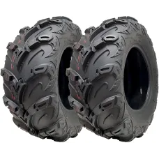 24x10.00-12 ATV Quad Tyres OBOR Mudsling Tubeless Road Legal 267kgs (Set of 2)