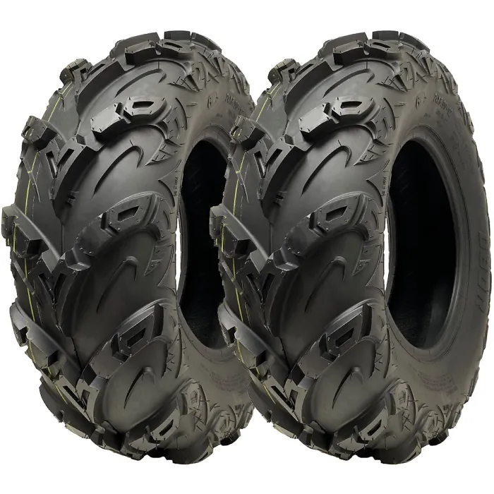 24x8.00-12 ATV Quad Tyre OBOR Mudsling WU05 Tubeless Road Legal 217kg (Set of 2)