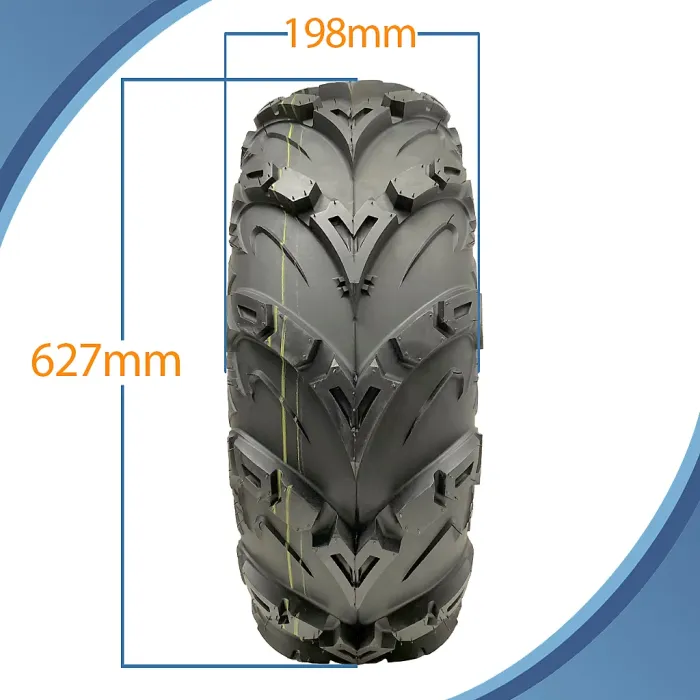 24x8.00-12 ATV Quad Tyre OBOR Mudsling WU05 Tubeless Road Legal 217kg (Set of 2)