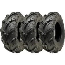 24x8.00-12 ATV Quad Tyre OBOR Mudsling WU05 Tubeless Road Legal 217kg (Set of 3)