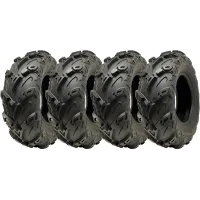 24x8.00-12 ATV Quad Tyre OBOR Mudsling WU05 Tubeless Road Legal 217kg (Set of 4)