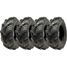 24x8.00-12 ATV Quad Tyre OBOR Mudsling WU05 Tubeless Road Legal 217kg (Set of 4)