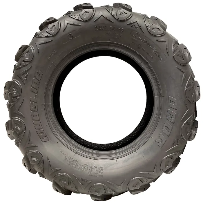 24x8.00-12 ATV Quad Tyre OBOR Mudsling WU05 Tubeless Road Legal 217kg (Set of 4)