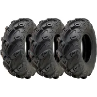 25x8.00-12 ATV Quad Tyre OBOR Mudsling WU05 E-Marked Road Legal 165kg (Set of 3)