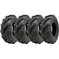 25x8.00-12 ATV Quad Tyre OBOR Mudsling WU05 E-Marked Road Legal 165kg (Set of 4)