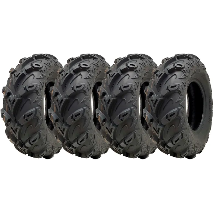 25x8.00-12 ATV Quad Tyre OBOR Mudsling WU05 E-Marked Road Legal 165kg (Set of 4)