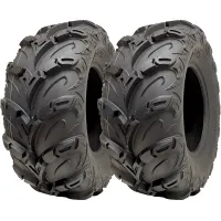25x10.00-12 ATV Quad Tyres OBOR Mudsling E-Marked Road Legal 200kgs (Set of 2)