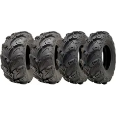 25x10.00-12 & 25x8.00-12 ATV Quad Tyres OBOR Mudsling Road Legal (Set of 2 & 2)