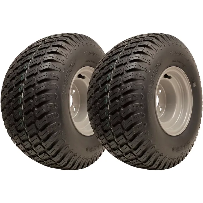 18x9.50-8 Lawnmower Wheels 4 Stud Multi Turf 100mm 6ply 595kgs each (Set of 2)