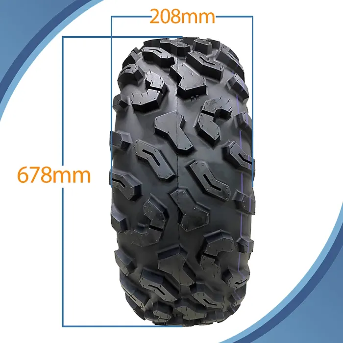 27x9.00R14 (225/70R14) 6ply ATV Tyre P0358 OBOR Cypress 50M Tubeless Road Legal