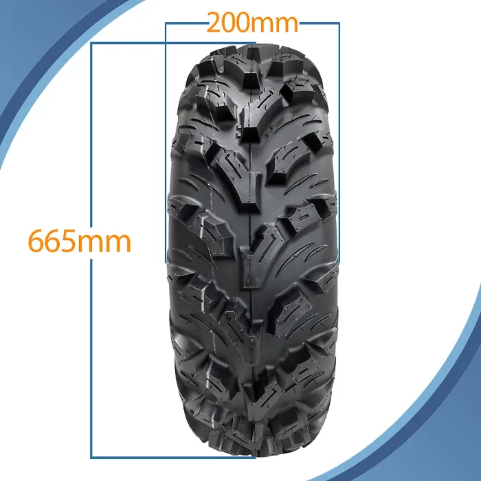 26x10.00-12 & 26x8.00-12 ATV Tyres 6ply P3080 OBOR Pinacle Road Legal (Set of 4)