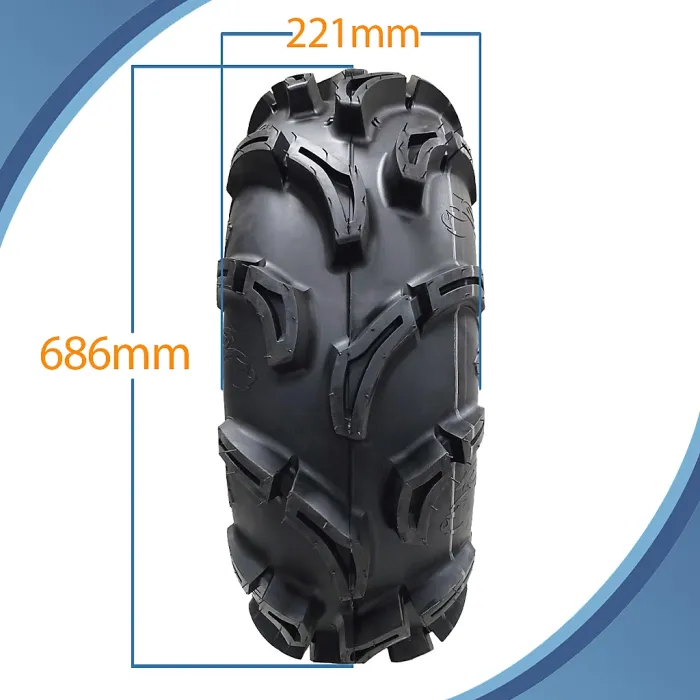 27x9.00-12 (225/80-12) 6ply ATV Tyre WU23 OBOR Scoprio 52J Road Legal (Set of 2)