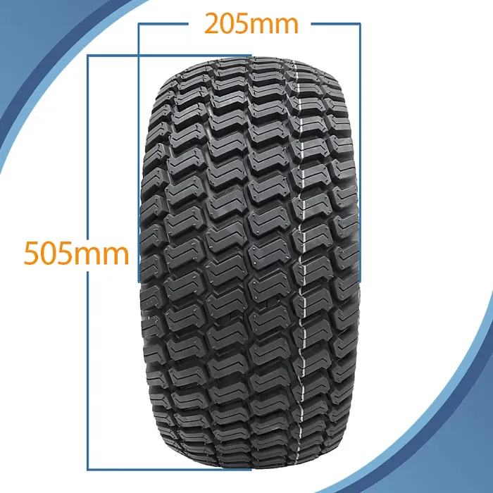 20x8.00-10 Lawnmower Wheel Multi Turf Wanda Grass 4 Inch PCD E-Marked Road Legal