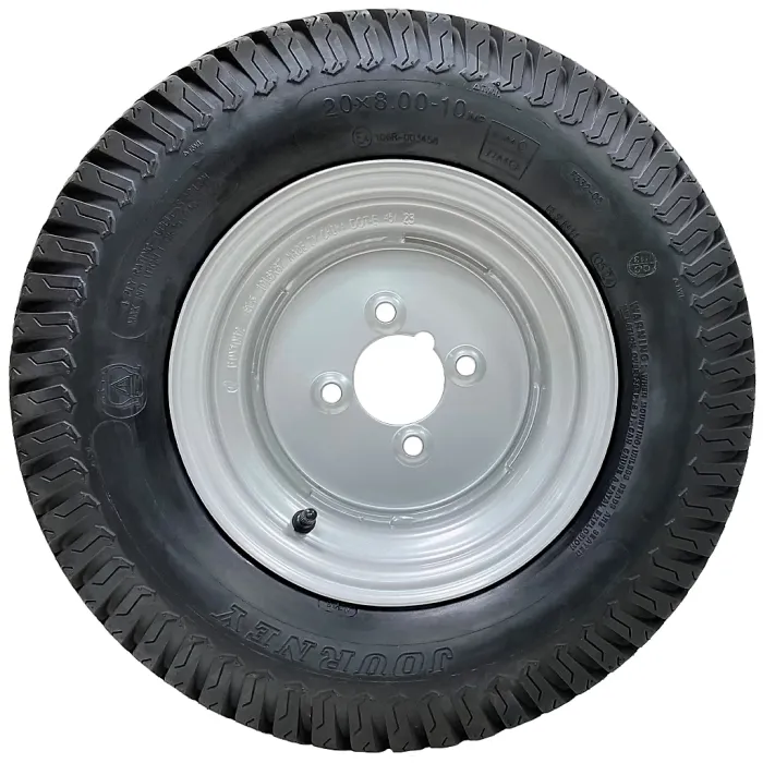 20x8.00-10 Lawnmower Wheel Multi Turf Wanda Grass 4 Inch PCD E-Marked Road Legal