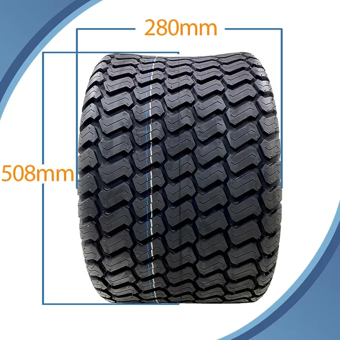20x12.00-10 Lawnmower Tyre 4ply Multi Turf Grass Wanda P332 600kgs Off Road Use