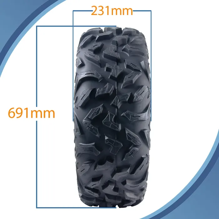 27x9.00R14 ATV Tyre 225/70R14 OBOR Vulture 6-ply Road Legal 67J 307kg (Set of 4)