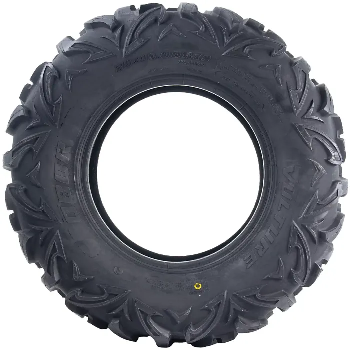 25x10.00R12 ATV Tyre 255/65R12 OBOR Vulture 6ply Road Legal 67J 307kg (Set of 2)