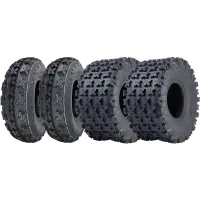 22x11.00-9 & 21x7.00-10 Slasher ATV Quad Tyres Road Legal 6-ply (Set of 2 & 2)