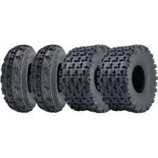 22x11.00-9 & 21x7.00-10 Slasher ATV Quad Tyres Road Legal 6-ply (Set of 2 & 2)