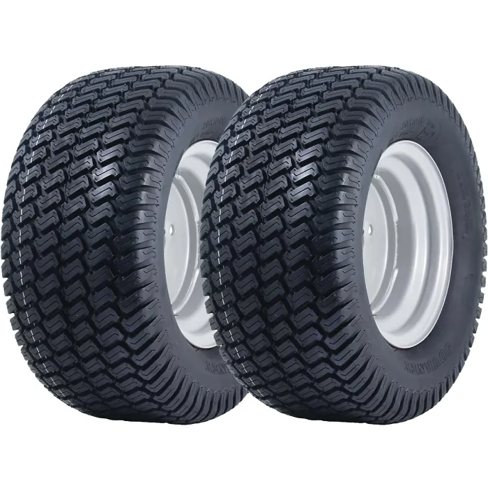 20x10.00-10 Lawnmower Wheels 4ply Grass P332 Road Legal 100mm PCD Rim (Set of 2)