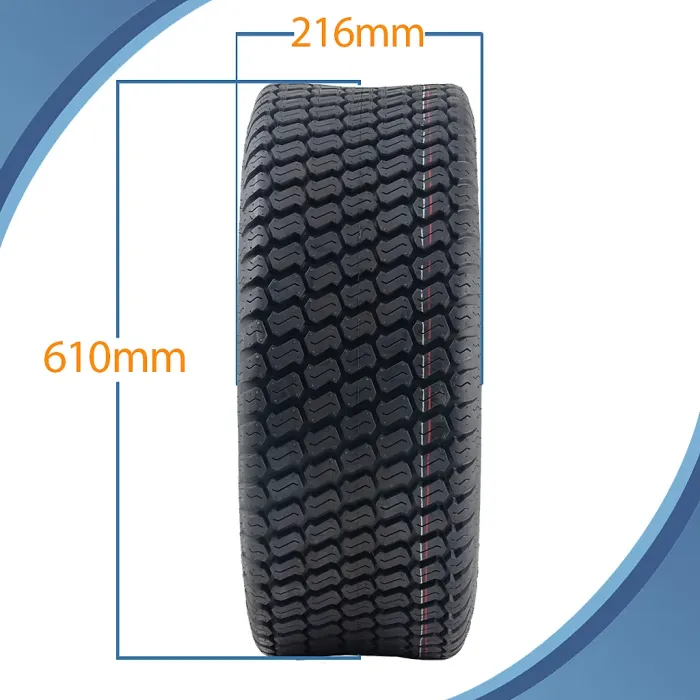 24x8.50-14 Lawnmower Tyres 4-ply Multi Turf Grass P332 Journey 560kgs (Set of 3)