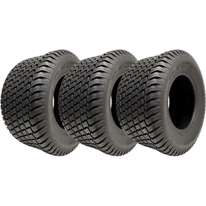 20x10.00-10 Lawnmower Tyres 4-ply Multi Turf Grass P332 Road Legal (Set of 3)
