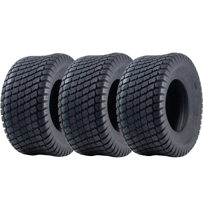 26x12.00-12 Lawnmower Tyres 4-ply Turf Grass P332 Journey Road Legal (Set of 3)