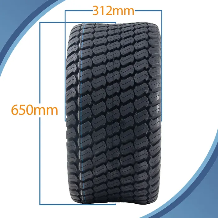 26x12.00-12 Lawnmower Tyres 4-ply Turf Grass P332 Journey Road Legal (Set of 4)