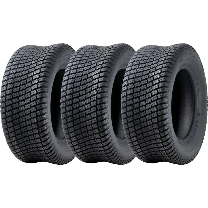 27x10.50-15 Lawnmower Tyres 4-ply Multi Turf Grass P332A Wanda 600kgs (Set of 3)