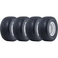 20x10.00-10 Lawnmower Wheel 4ply Grass P332 Road Legal 4 Inch PCD Rim (Set of 4)